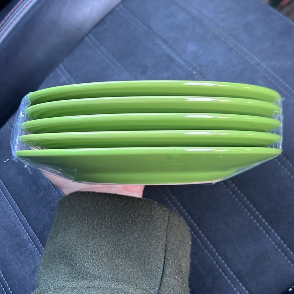 Funky Vintage dessert plates, EUC